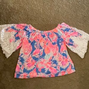 Lilly Pulitzer summer laced top
